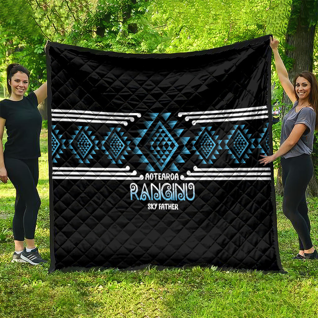 Aotearoa Atua Ranginui Quilt Maori Sky Father Taniko Motifs LT14 - Polynesian Pride