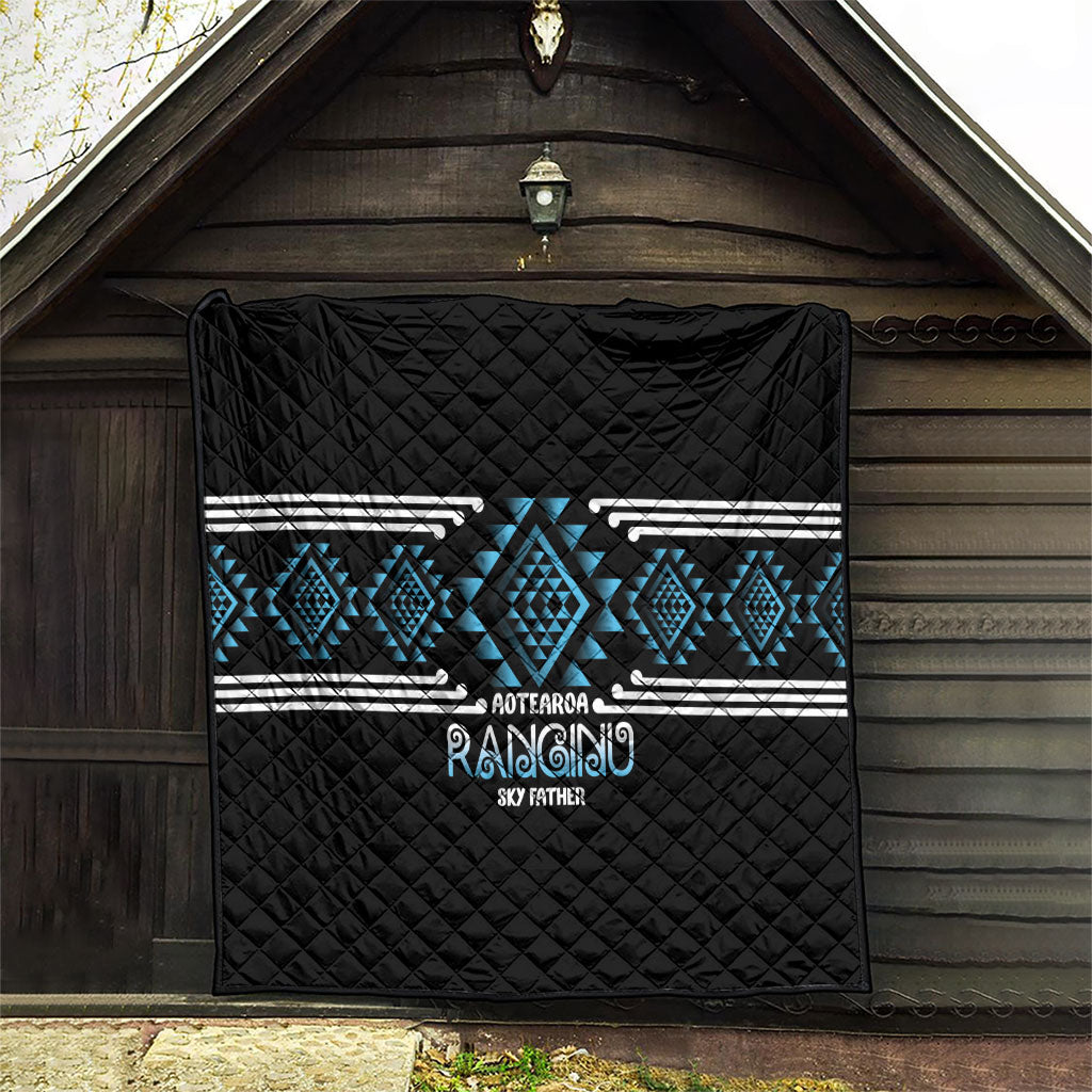 Aotearoa Atua Ranginui Quilt Maori Sky Father Taniko Motifs LT14 - Polynesian Pride