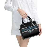 Aotearoa Atua Ranginui Shoulder Handbag Maori Sky Father Taniko Motifs LT14 - Polynesian Pride