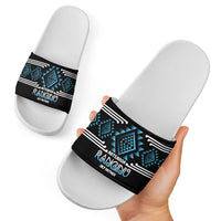 Aotearoa Atua Ranginui Slide Sandals Maori Sky Father Taniko Motifs LT14 - Polynesian Pride
