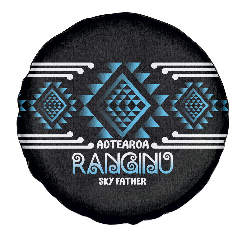 Aotearoa Atua Ranginui Spare Tire Cover Maori Sky Father Taniko Motifs LT14 - Polynesian Pride