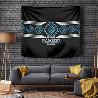 Aotearoa Atua Ranginui Tapestry Maori Sky Father Taniko Motifs LT14 Blue - Polynesian Pride