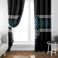Aotearoa Atua Ranginui Window Curtain Maori Sky Father Taniko Motifs LT14 - Polynesian Pride
