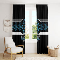 Aotearoa Atua Ranginui Window Curtain Maori Sky Father Taniko Motifs LT14 - Polynesian Pride