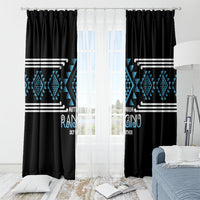 Aotearoa Atua Ranginui Window Curtain Maori Sky Father Taniko Motifs LT14 - Polynesian Pride