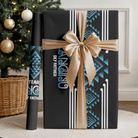 Aotearoa Atua Ranginui Wrapping Paper Maori Sky Father Taniko Motifs LT14 - Polynesian Pride