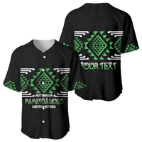 Aotearoa Atua Papatuanuku Personalised Baseball Jersey Maori Earth Mother Taniko Motifs LT14 - Polynesian Pride