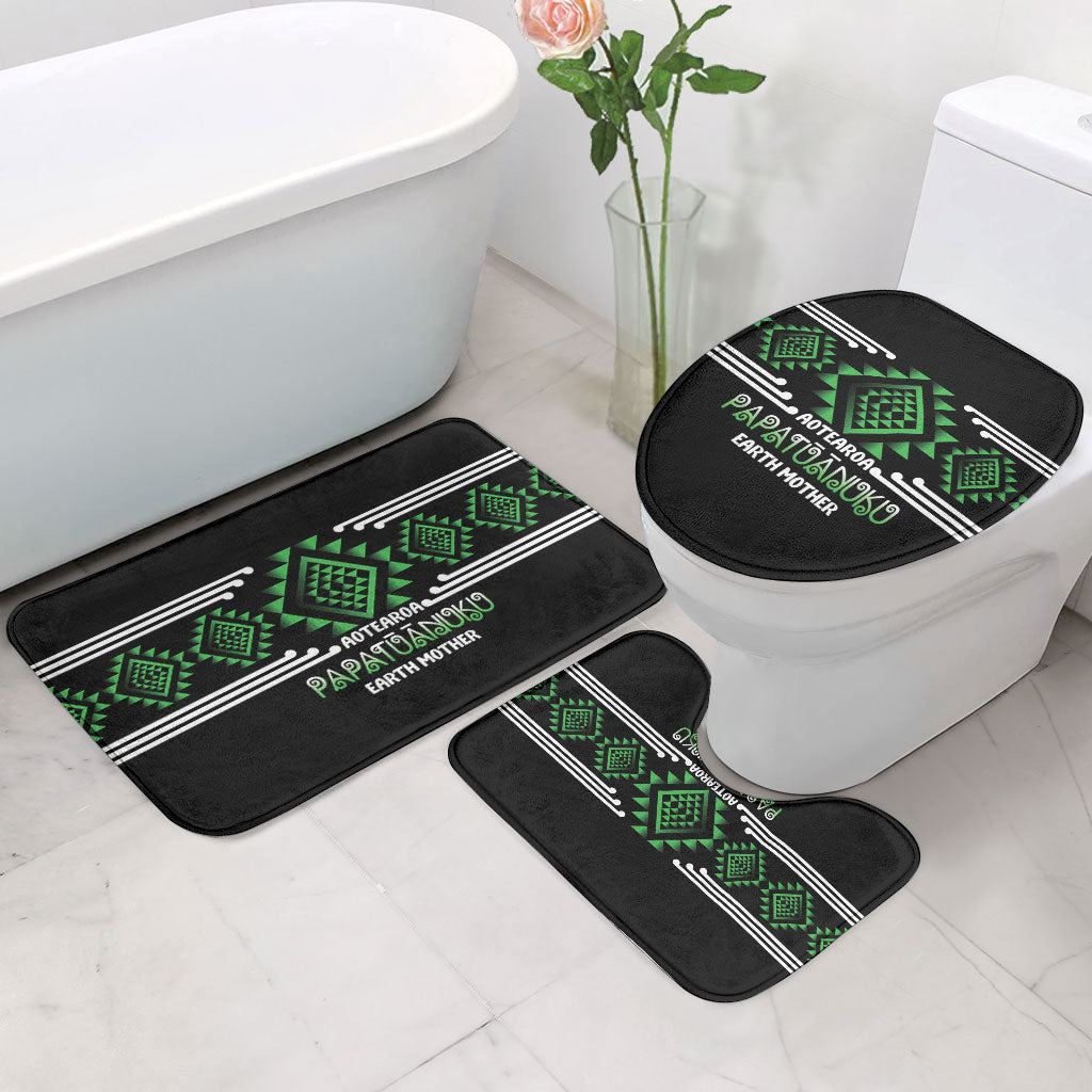 Aotearoa Atua Papatuanuku Bathroom Set Maori Earth Mother Taniko Motifs LT14 - Polynesian Pride