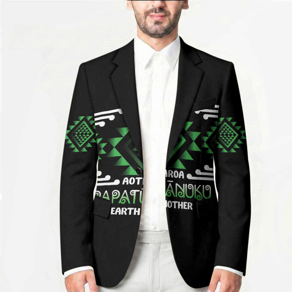 Aotearoa Atua Papatuanuku Personalised Blazer Maori Earth Mother Taniko Motifs LT14 - Polynesian Pride