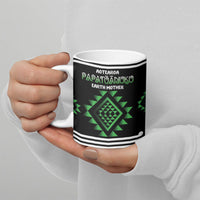 Aotearoa Atua Papatuanuku Personalised Ceramic Mug Maori Earth Mother Taniko Motifs LT14 - Polynesian Pride