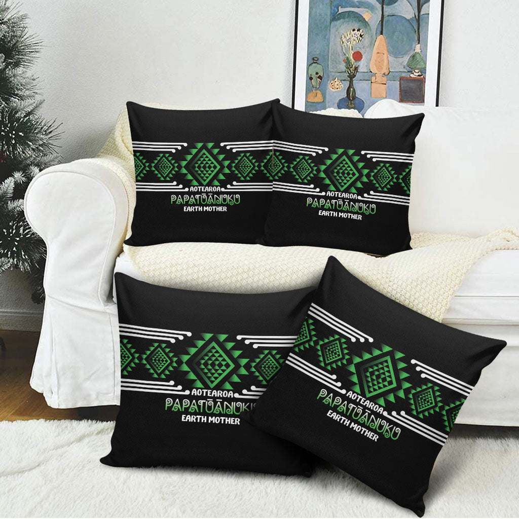 Aotearoa Atua Papatuanuku Pillow Cover Maori Earth Mother Taniko Motifs LT14 - Polynesian Pride