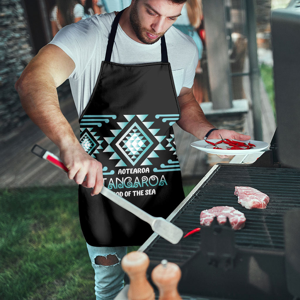 Aotearoa Atua Tangaroa Apron Maori God Of The Sea Taniko Motifs LT14 - Polynesian Pride