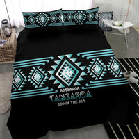Aotearoa Atua Tangaroa Bedding Set Maori God Of The Sea Taniko Motifs LT14 - Polynesian Pride