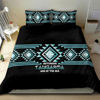 Aotearoa Atua Tangaroa Bedding Set Maori God Of The Sea Taniko Motifs LT14 - Polynesian Pride