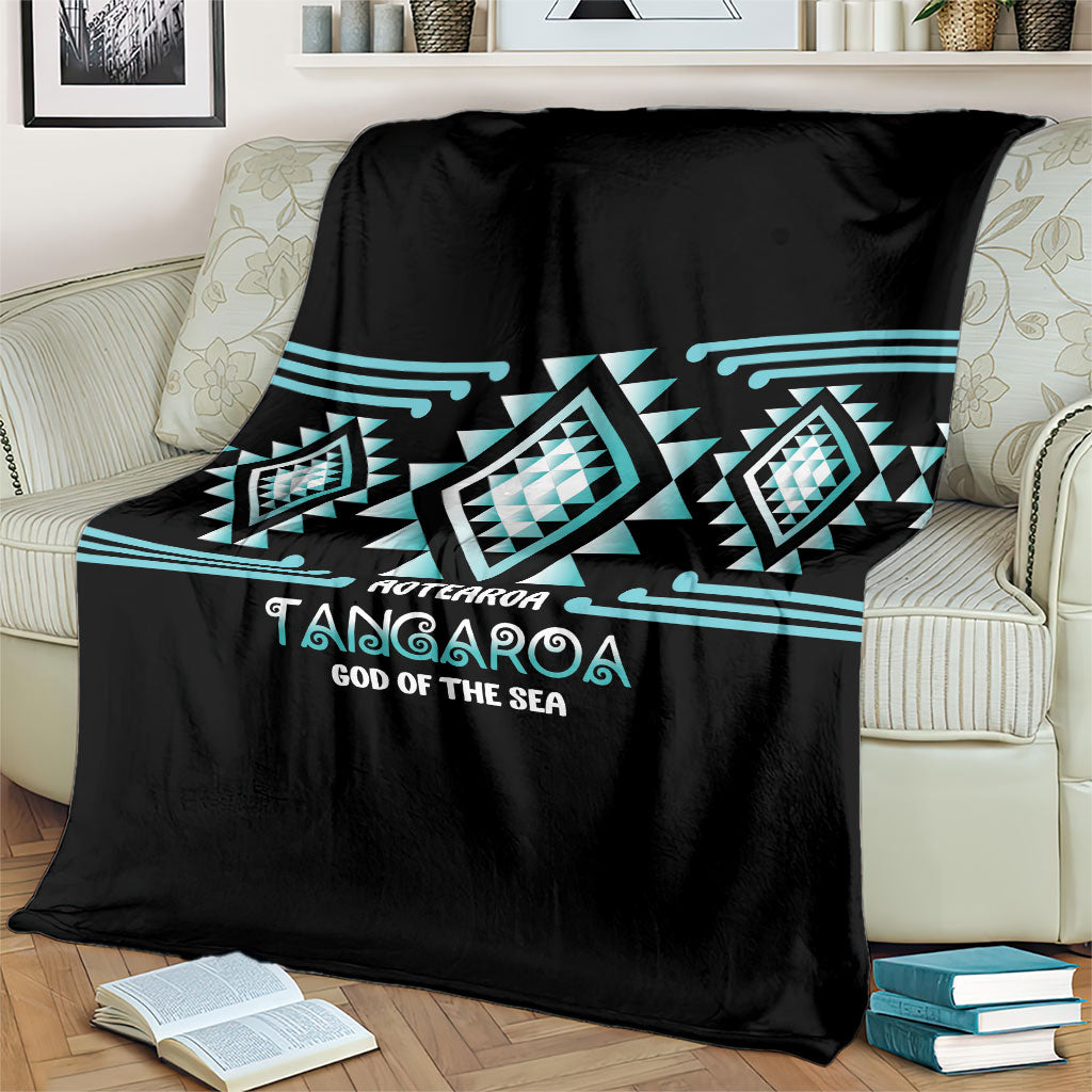 Aotearoa Atua Tangaroa Blanket Maori God Of The Sea Taniko Motifs LT14 - Polynesian Pride