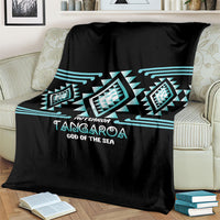 Aotearoa Atua Tangaroa Blanket Maori God Of The Sea Taniko Motifs LT14 - Polynesian Pride