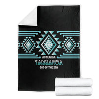 Aotearoa Atua Tangaroa Blanket Maori God Of The Sea Taniko Motifs LT14 - Polynesian Pride