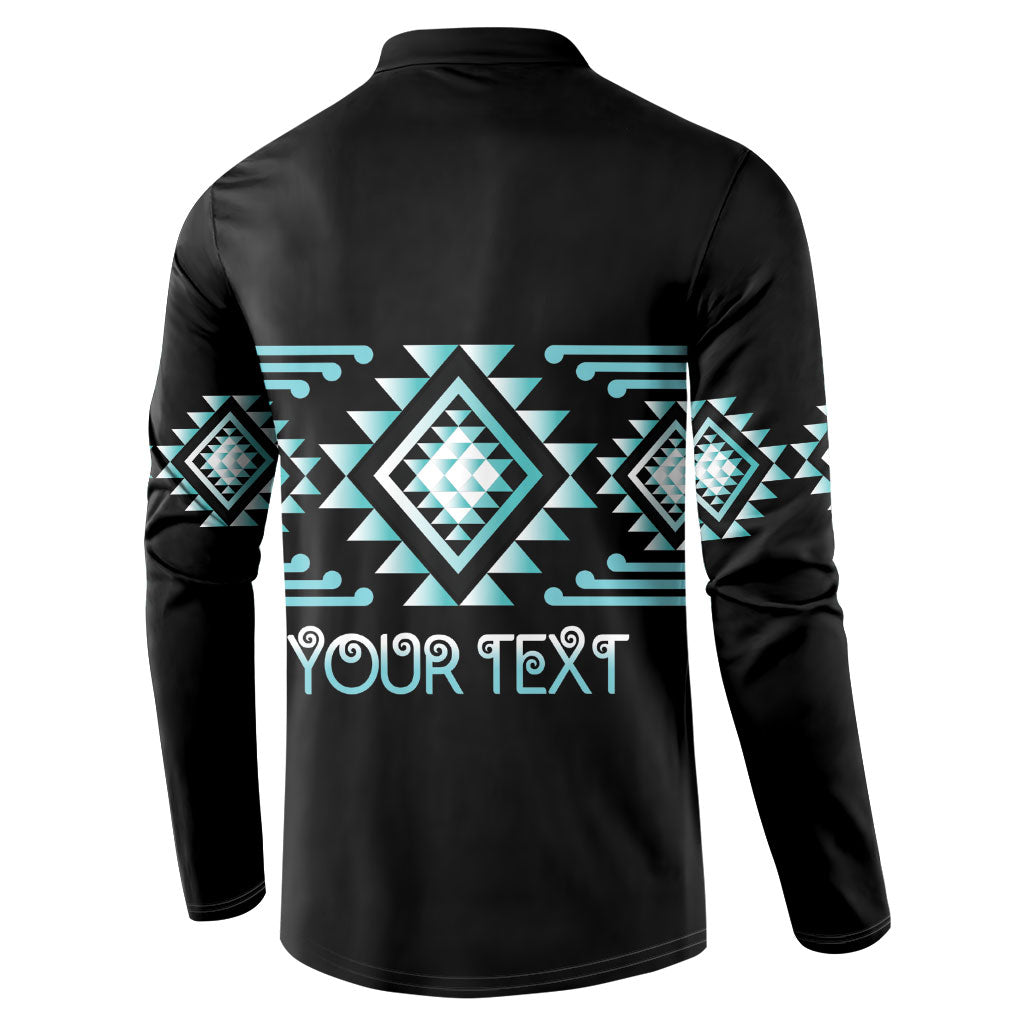 Aotearoa Atua Tangaroa Personalised Button Sweatshirt Maori God Of The Sea Taniko Motifs LT14 - Polynesian Pride