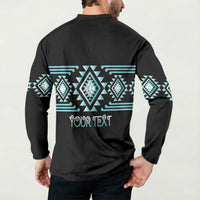 Aotearoa Atua Tangaroa Personalised Button Sweatshirt Maori God Of The Sea Taniko Motifs LT14 - Polynesian Pride