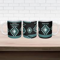 Aotearoa Atua Tangaroa Personalised Ceramic Mug Maori God Of The Sea Taniko Motifs LT14 - Polynesian Pride