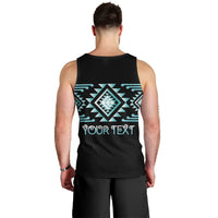 Aotearoa Atua Tangaroa Personalised Men Tank Top Maori God Of The Sea Taniko Motifs LT14 - Polynesian Pride