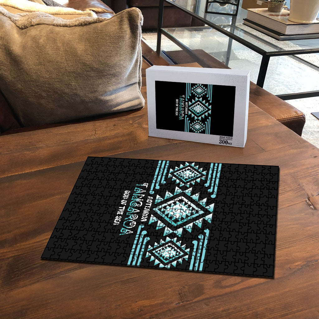 Aotearoa Atua Tangaroa Puzzle Maori God Of The Sea Taniko Motifs LT14 - Polynesian Pride