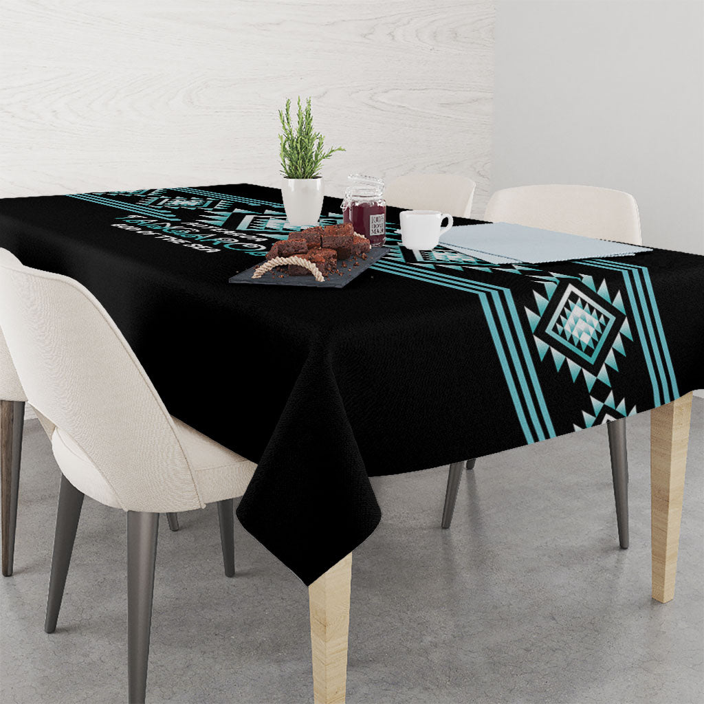 Aotearoa Atua Tangaroa Tablecloth Maori God Of The Sea Taniko Motifs LT14 - Polynesian Pride