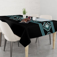 Aotearoa Atua Tangaroa Tablecloth Maori God Of The Sea Taniko Motifs LT14 - Polynesian Pride