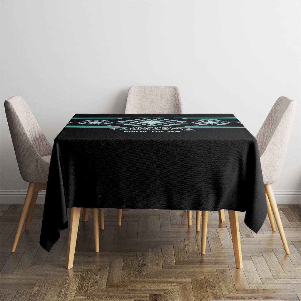 Aotearoa Atua Tangaroa Tablecloth Maori God Of The Sea Taniko Motifs LT14 - Polynesian Pride
