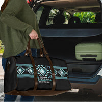 Aotearoa Atua Tangaroa Travel Bag Maori God Of The Sea Taniko Motifs LT14 - Polynesian Pride