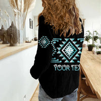 Aotearoa Atua Tangaroa Personalised Women Casual Shirt Maori God Of The Sea Taniko Motifs LT14 - Polynesian Pride