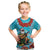 Hawaii Christmas Kid T Shirt Mele Kalikimaka Poinsettia Lei Polynesian - Blue