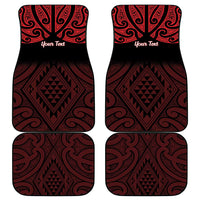 Personalised Keep Maori Wards New Zealand Car Mats Stronger Together Aotearoa Taniko - Polynesian Pride