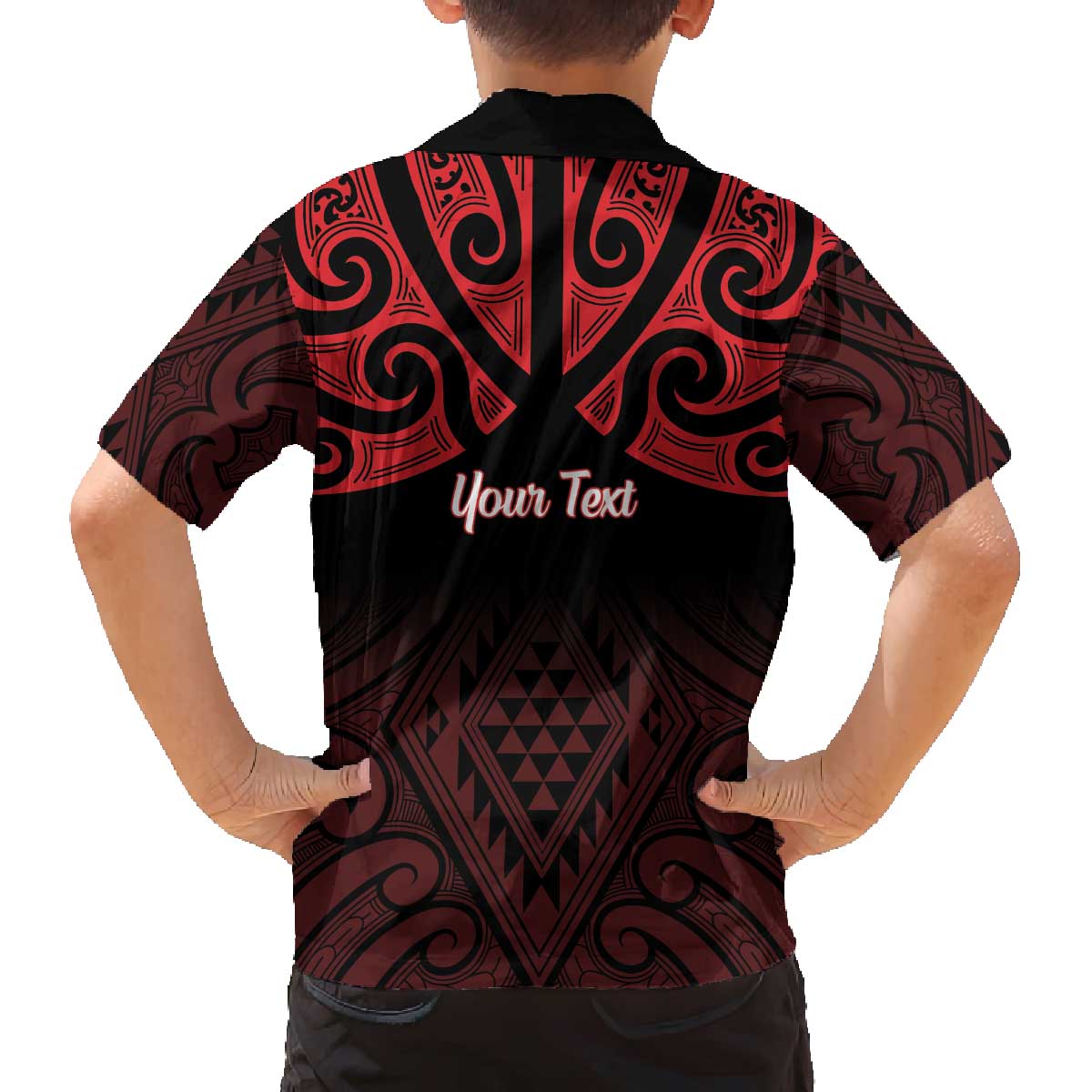 Personalised Keep Maori Wards New Zealand Family Matching Off The Shoulder Long Sleeve Dress and Hawaiian Shirt Stronger Together Aotearoa Taniko - Polynesian Pride