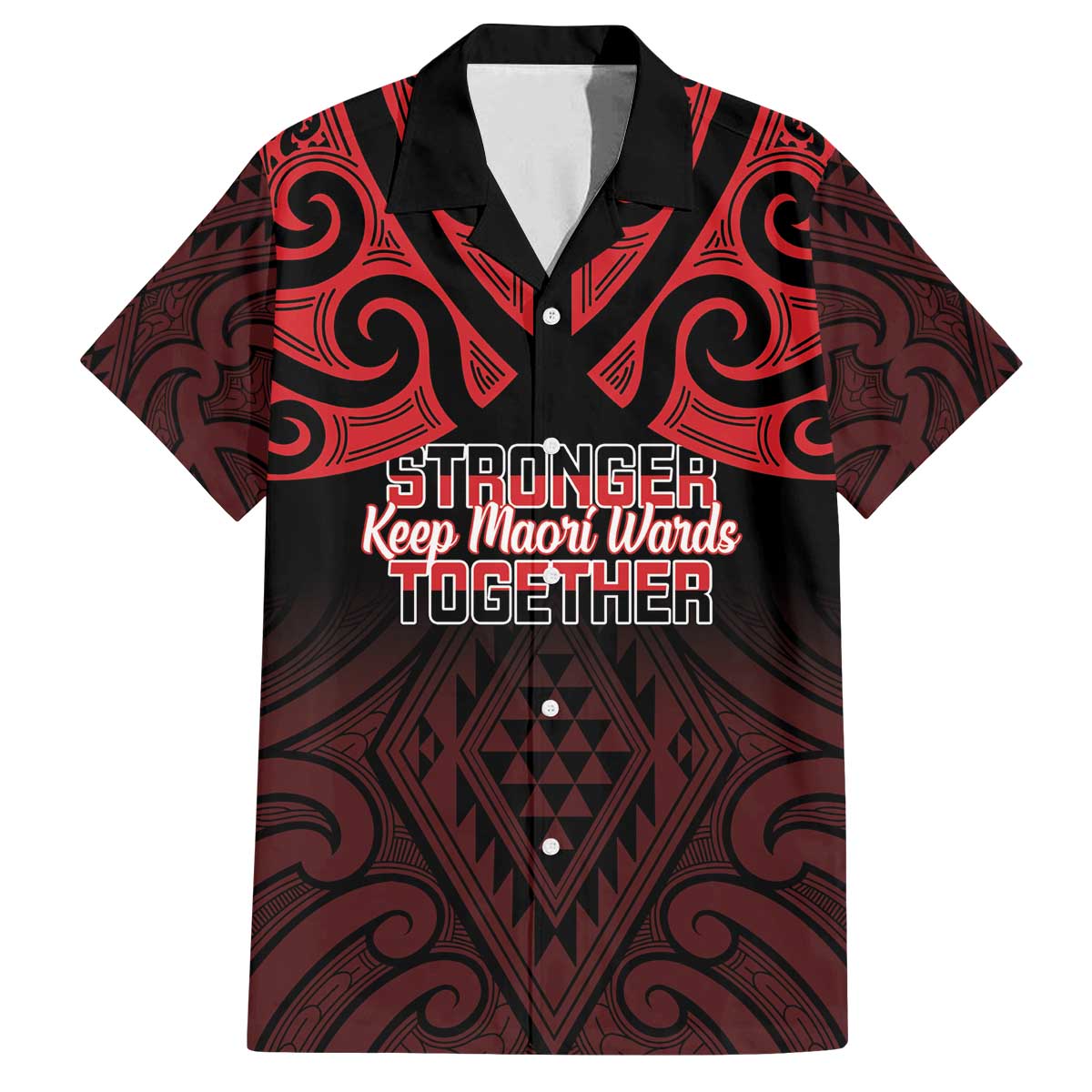 Personalised Keep Maori Wards New Zealand Family Matching Off The Shoulder Long Sleeve Dress and Hawaiian Shirt Stronger Together Aotearoa Taniko - Polynesian Pride