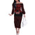 Personalised Keep Maori Wards New Zealand Family Matching Off The Shoulder Long Sleeve Dress and Hawaiian Shirt Stronger Together Aotearoa Taniko - Polynesian Pride