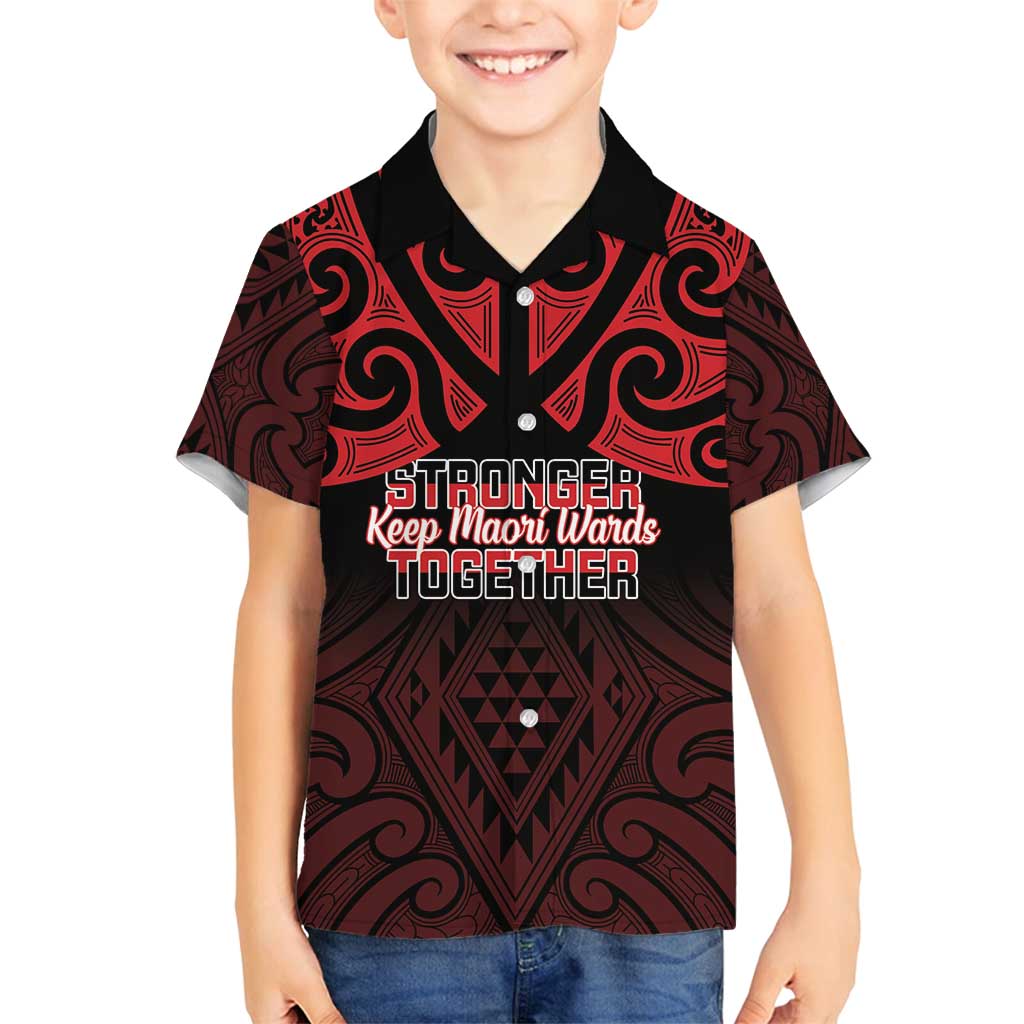 Personalised Keep Maori Wards New Zealand Family Matching Off Shoulder Maxi Dress and Hawaiian Shirt Stronger Together Aotearoa Taniko - Polynesian Pride
