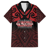 Personalised Keep Maori Wards New Zealand Family Matching Summer Maxi Dress and Hawaiian Shirt Stronger Together Aotearoa Taniko - Polynesian Pride