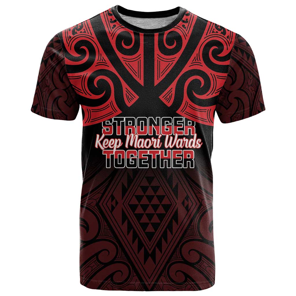 Personalised Keep Maori Wards New Zealand T Shirt Stronger Together Aotearoa Taniko - Polynesian Pride