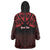 Personalised Keep Maori Wards New Zealand Wearable Blanket Hoodie Stronger Together Aotearoa Taniko - Polynesian Pride