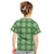 Green Hawaiian Quilt Kid T Shirt Hawaii Pineapple Monstera Palaka Motifs - Polynesian Pride