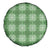 Green Hawaiian Quilt Spare Tire Cover Hawaii Pineapple Monstera Palaka Motifs - Polynesian Pride