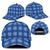 Royal Blue Hawaiian Quilt Classic Cap Hawaii Pineapple Monstera Palaka Motifs - Polynesian Pride