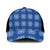 Royal Blue Hawaiian Quilt Mesh Trucker Cap Hawaii Pineapple Monstera Palaka Motifs - Polynesian Pride