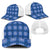 Royal Blue Hawaiian Quilt Mesh Trucker Cap Hawaii Pineapple Monstera Palaka Motifs - Polynesian Pride