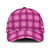 Pink Hawaiian Quilt Classic Cap Hawaii Pineapple Monstera Palaka Motifs - Polynesian Pride