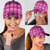 Pink Hawaiian Quilt Classic Cap Hawaii Pineapple Monstera Palaka Motifs - Polynesian Pride