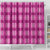 Pink Hawaiian Quilt Shower Curtain Hawaii Pineapple Monstera Palaka Motifs - Polynesian Pride