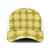 Yellow Hawaiian Quilt Mesh Trucker Cap Hawaii Pineapple Monstera Palaka Motifs - Polynesian Pride