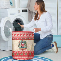 Mele Kalikimaka Hawaii Laundry Basket Funny Beer-Loving Santa Hawaiian Tropical LT14 - Polynesian Pride